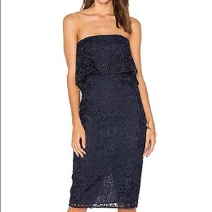 Likely Driggs lace dress in navy